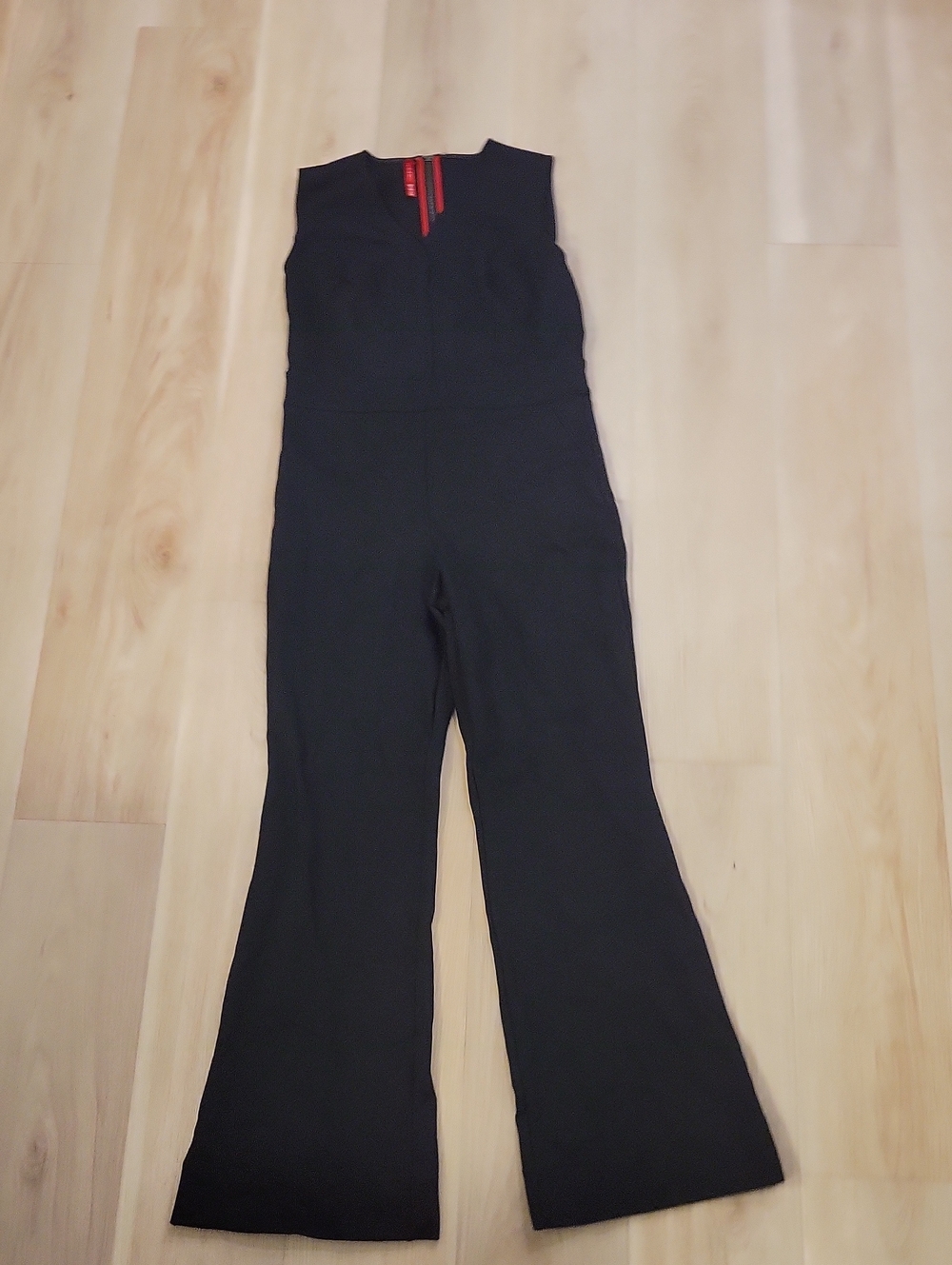 Spanx Sleeveless Black Wide-Leg Jumpsuit size M